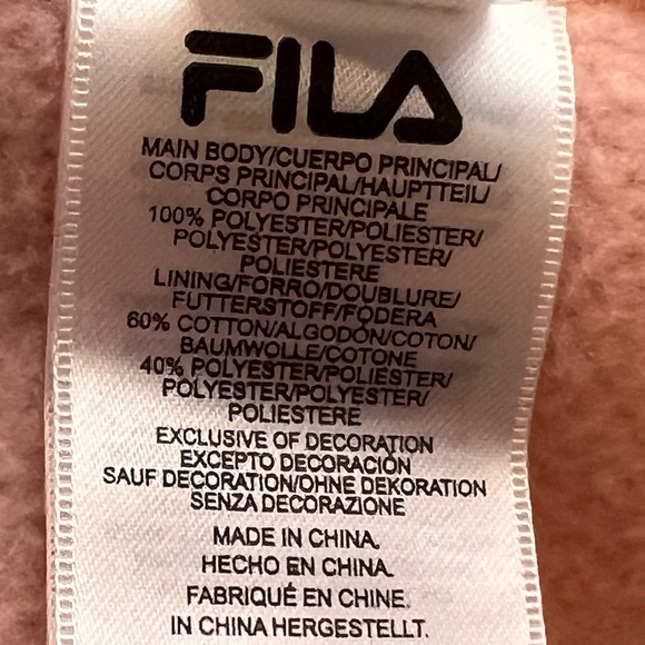 FILA Sherpa Pullover Hoodie (L) - Picture 5 of 5